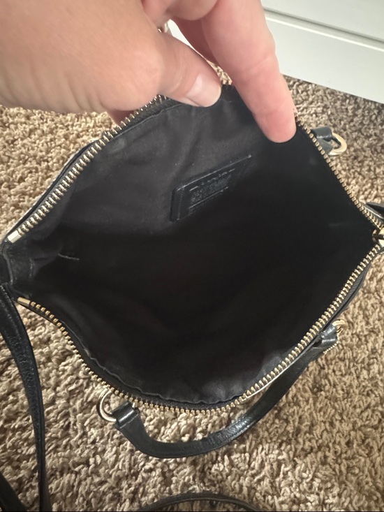 Coach Mini Kelsey Satchel 57563 in Black Pebbled Leather with Gold Hardware - Picture 10 of 13